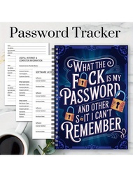 1pc Interesting Spiral Password Notebook/Journal, For Internet And Computer Login, Website, Username