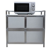 D-H Thickened Stainless Steel Stove Aluminum Alloy Cabinet Kitchen Cabinet Locker Sideboard Cabinet Cupboard Cupboard Te
