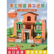 Building Mason Toys Brick Pretend Play Build House Builder Constructor Architect 3D Permainan Pembin