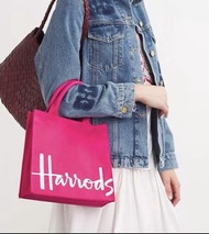 Harrods 粉紅色手提袋