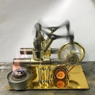 โมเดลเครื่องยนต์ Stirling Double Engine Motor Model Experiment Engine Model E สำหรับอุปกรณ์เสริมโทรศ