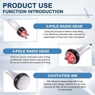 [svzfjuv] RF Skincare Device Shaping Body Massager with 3 Pin RF Handle and 4 Pin RF Handle RF Massa