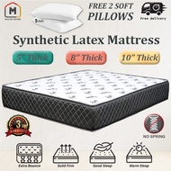 ✪(Free Shipping) Dr. Macio 8 10  5 Synthetic Latex Single S.Single Queen King Size Mattress Tilam (Free Pillow)❆