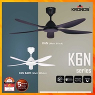 DEKA KRONOS K6N DC 46" 56" 5 Blades DC Motor 24 Speeds Remote Control Ceiling 吊扇  Fan Kipas Siling