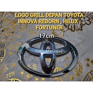 Logo emblem Front grill 17cm innova reborn, hilux, fortuner/logo toyota innova reborn 2016-2021 Fron