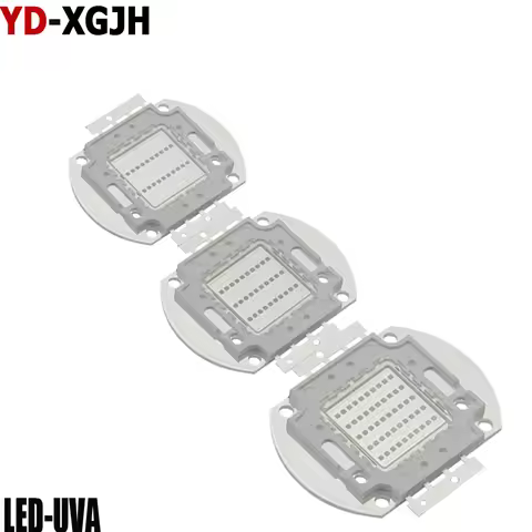 UVA High Power LED Chip 360Nm 375Nm 380NM385Nm395Nm405Nm425Nm For Lighting Beads UV 3w 5w 10w 20w 30