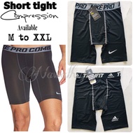 Tight short compression | seluar tight | short tight pant | Tight Pant Compression | Tight Short | S