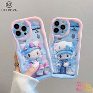 Case OPPO Reno11 F Reno 11 5G Reno11 Pro Reno 10 5G Reno 10 Pro 5G Reno 8T 5G Reno 8T 4G Reno 8Z Reno 7Z Reno 8 Reno 5 Reno 7 4G Reno 6 Cute gradient KT cat anti drop TPU phone c