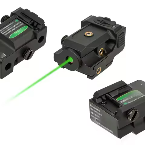 Tactical Red/Green Mini Aiming Laser Pointer Sights USB Charging 20mm Picatinny Rail Compatible For 