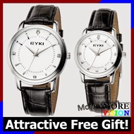 EYKI 8599 Couple Waterproof Leather Watch