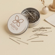 Alena - Premium 2.5cm Safety Pins | F11 Stainless Steel Anti-Rust