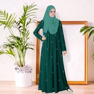 Stylish Jubah Abaya Ankara Top Panel Dress For Women - Ankara Glaze