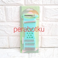 Peeler With Greater 10269 Carrot Cutter Grater/ Multipurpose Fruit and VegetableKentang Set
