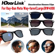 HdoorLink For Ray-Ban Meta Way-farer RW4008 Glasses Clip Colorful Polarized Sunglasses lenses Anti-G