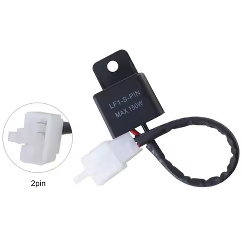 NS Modify 12A 2Pin Electronic LED Flasher Relay For Yamaha R1 R6 FZ1 FZ6 FZ8 MT07 MT09 Motor Turn Si