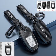Zinc Alloy Car Key Case key Holder For Audi A1 A3 A4 A5 A6 A7 A8 C7 TT Audi A6L B9 C8 A8L E-tron Aud