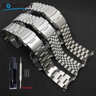 Aotelayer  20mm 22mm Diver Watch Stainless Steel Watch Band for Seiko SKX007 009 Series Replacment Wristband Bracelet Accessories