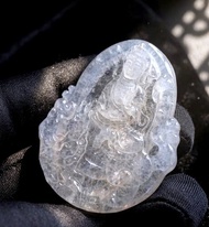 【屬兔本命佛】冰種翡翠文殊菩薩 | 天然緬甸玉翡翠A貨 | 送禮