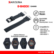 Tali Strap G-Shock GBA-800 / GBD-800 26 mm Black Resin Band