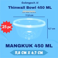 Thinwall Round Bowl 450ML 25pc Plastic Food Bowl Food Container Bowl Food Container