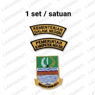 Embroidery Logo/ Bekasi Regency Patch/, Bekasi Regency