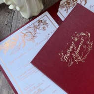 美式結婚書約O直式O酒紅O結婚證書夾O二張書約組