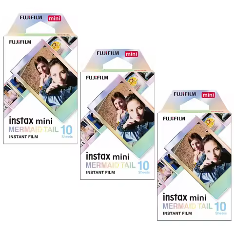 Fujifilm Instax Mini Film Instax Mini 12 MERMAID TAIL Film 10-50 SheetsFor Fuji Mini 11 9 7s 26 70 9