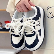 kasut sport wanita kasut jogging perempuan kasut perempuan Campus White Panda Shoes - Comfortable Fa