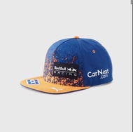 Red Bull racing 2021 official Max Verstappen Special Edition Blue Flatbrim Cap 紅牛一級方程式車隊2021 韋少本特別藍色