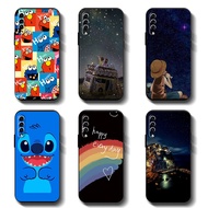 Anticrack Casing soft Full Protection Black Silicon TPU phone case for Samsung Galaxy A50 A50s A30s A70 Phone cartoon Rubber Cover