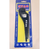 STAG- Japan Standard- Germany Type Heavy Duty Adjustable Pipe Wrench 🛠️ 7"/ Paip Spanar 7"