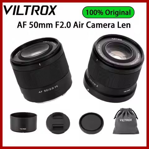 Viltrox AF 50mm F2.0 Air FE/Z Full Frame Lens Auto Focus Lens Large Aperture Camera Lens for Nikon Z