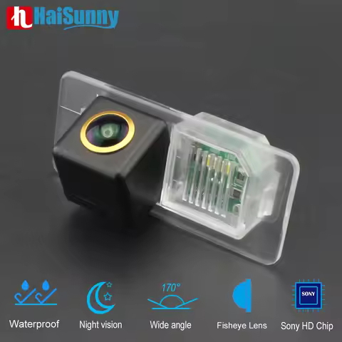HD Golden Lens Rear Backup Camera For BMW E90 X3 X5 F15 E53 E70 X6 E71 F16 F86 Fisheye Mirror Image 