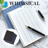 WHIMSICAL Spiral Bound Notebook, Sturdy Cover Universal Line Pages Financial Record Book, Blank Grid