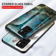 Marble Glass Case vivo v23e V23 E VIVOV23E Softcase Hardcase Casing hp