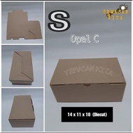 "OPAL C" TYPE S SHOE BOX CARDBOARD SIZE 14 X 11 X 10 CM