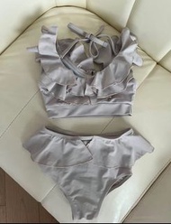 全新Tiny Manon女童兩件頭泳衣 荷葉邊泳衣 110碼女泳衣
