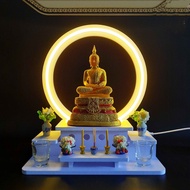 Thailand LED Buddha Stand Small Festival LED Altar Table Buddha Card Table Buddha Statue God Table LED Prayer Altar mini NEON-01