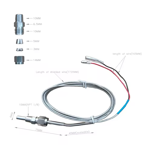 HA Accessories Exhaust Temperature Sensor Replacement for BF A1 CR EGT K Type 1/8 NPT 0-10bar Electr