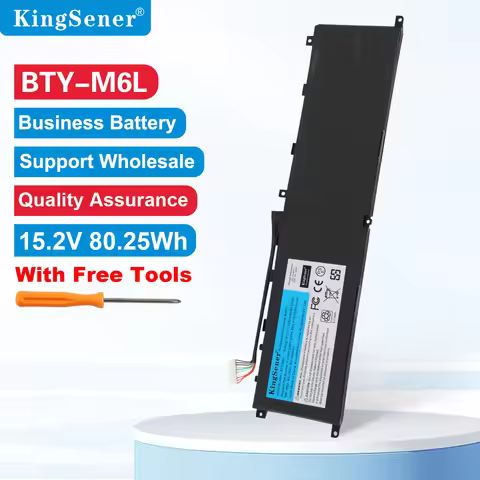 KingSener BTY-M6L Battery For MSI GS65 GS75 Stealth Thin 8RF 8RE PS63 P65 P75 Creator 8RC 8SC 9SC 9S