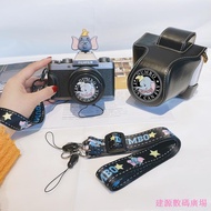 Jianyuan3er [Camera Accessories] Baby Elephant Suit Shoulder Strap Wrist Strap Black Suitable for Fu