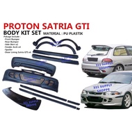 SATRIA GTI BODY KIT  SET  PU GETAR TAHAN BUMPER + SKIRT + SPOILER  + LINING + ARCH  MIVEC / WIRA