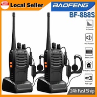 2pcs Baofeng BF-888S Walkie Talkie Two-way Communication radios 1500mAh Rechargeable 3KM Long Range 