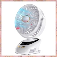 Small Desk Clip on FanPortable Personal USB Clip Fan for Home Office Travel Bed Stroller Camping Out