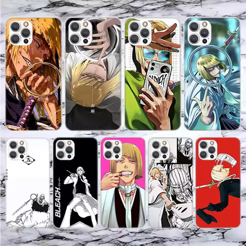 Bleach Shinji Hirako Soft Phone Case For iPhone 16 15 14 13 12 11 Pro Max X XR XS 7 Plus 8 + SE 16Ma