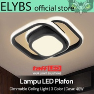 LED Ceiling Light 2 Boxes Dimmable Ceiling Light Square 3 Colors 48W