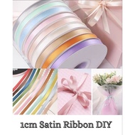 (1 Meter) 1cm Ribbon Satin Ribbon Gift Ribbon Color