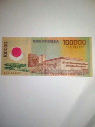 Uang Kuno Lama 100000 Rupiah 1999 Soekarno Hatta