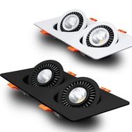 รสชาติบ้านไฟดาวน์ไลท์ Led,ไฟดาวน์ไลท์ Led แบบหัวเดียว/คู่ไฟดาวน์ไลท์แบบปรับมุมได้โคมไฟเพดานห้องครัวห