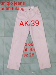 kode:AK39/PL celana jeans cewek/celana cewek second/celana panjang/pakaian cewek/thrift celana jeans